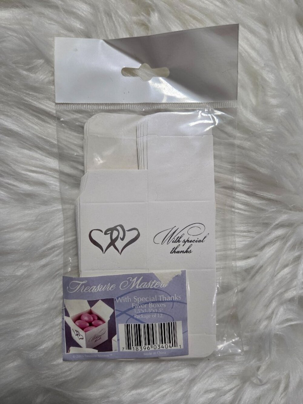 Treasure Masters "With Special Thanks" Favor Boxes